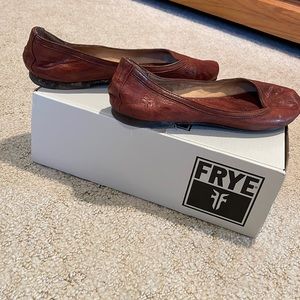 Frye Caron Ballet - brown flats